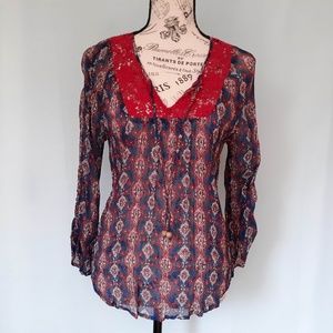 LUCKY BRAND MIXED MEDIA TOP